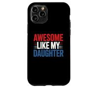 Carcasa para iPhone 11 Pro Impresionante como Mi Hija Retro Día del Padre Papá Hombres Papi