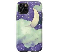 Carcasa para iPhone 11 Pro In My Fantasy Era Witchy Green Sage Purple Moon Phases Stars