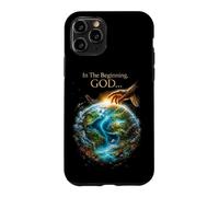 Carcasa para iPhone 11 Pro In The Beginning God... Earth Genesis 1:1 Bible Verse Nature