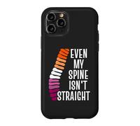 Carcasa para iPhone 11 Pro Incluso mi Columna Vertebral no es Recta Lesbianas WLW Orgullo