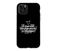 Carcasa para iPhone 11 Pro Io Sono Arte Non POSSO Piacere A Chiunque Frase Ironica
