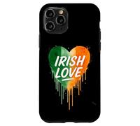 Carcasa para iPhone 11 Pro Irish Love Heart St Patrick Day Irlanda Bandera Acuarela