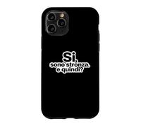 Carcasa para iPhone 11 Pro Ironia Italiana Si Sono Stronza E Quindi Tipografía