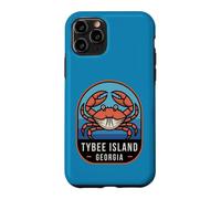 Carcasa para iPhone 11 Pro Isla Tybee Georgia Crab Coastal Beach Travel