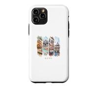 Carcasa para iPhone 11 Pro Italia Coliseo, Fontana de Trevi y Panteón - Vacaciones en Roma