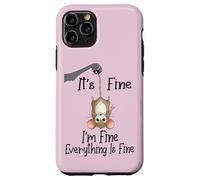 Carcasa para iPhone 11 Pro It's Fine I'm Fine Everything is Fine Funny Cute Mouse Rat