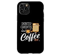 Carcasa para iPhone 11 Pro It's Tax Season Debits Credits & Coffee Cup Funny Accountant