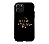Carcasa para iPhone 11 Pro Ja Ich Will Tanza Divertida Frase de Baile