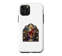 Carcasa para iPhone 11 Pro Jesús Bienaventuranzas Sermón Mosaico Gótico Arte Cristiano Icono