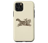 Carcasa para iPhone 11 Pro Jesús Montando Maine Coon Divertido Cristiano para Gatunos