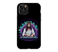 Carcasa para iPhone 11 Pro Jesús Raves Techno House Party EDM Festival Goa Electro Rave