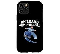 Carcasa para iPhone 11 Pro Jesús Skateboarding Half Pipe On Board con El Señor Skater