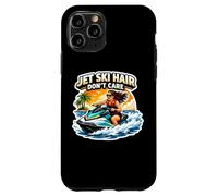 Carcasa para iPhone 11 Pro Jet Ski Hair Don't Care Mujeres Jetski PWC Watercraft