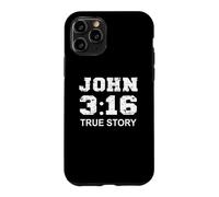 Carcasa para iPhone 11 Pro Juan 3 16 Historia Verdadera, Fe, Verso de la Biblia Mujeres cristianas