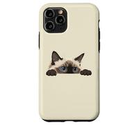 Carcasa para iPhone 11 Pro Judging You Silently Ragdoll Ojos Azules Asoma