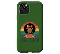 Carcasa para iPhone 11 Pro Juneteenth 1865 Mujeres Afro Leopard Melanina Libertad