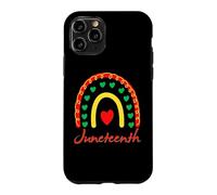 Carcasa para iPhone 11 Pro Juneteenth Rainbow Black Women Melanin Mamá Papá Niño Niña Diversión