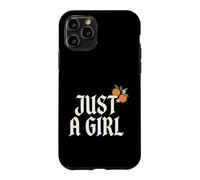 Carcasa para iPhone 11 Pro Just A Girl Gothic Typography Design