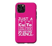 Carcasa para iPhone 11 Pro Just a Girl Who Loves Science Cute Girls Science Teacher