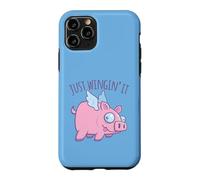 Carcasa para iPhone 11 Pro Just Wingin' It Derpy Flying Pig