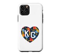 Carcasa para iPhone 11 Pro Kansas City KC Plaza Lights Festive Christmas Heart