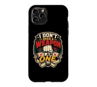 Carcasa para iPhone 11 Pro Karate Artes Marciales Dojo Black Belt Fighter