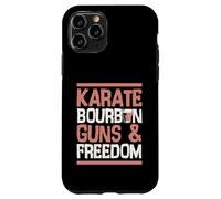 Carcasa para iPhone 11 Pro Karate Bourbon Guns and Freedom USA Patriotic Dad American