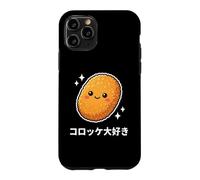 Carcasa para iPhone 11 Pro Kawaii Japonés Korokke Lover Crujiente Croqueta Comida Arte
