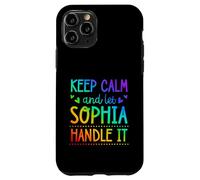 Carcasa para iPhone 11 Pro Keep Calm and Let Sophia Handle It Chill Nombre