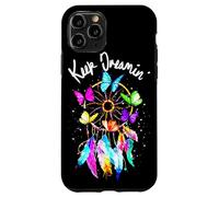 Carcasa para iPhone 11 Pro Keep On Dreamin - Atrapasueños con Plumas de Mariposas Coloridas
