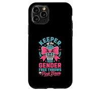 Carcasa para iPhone 11 Pro Keeper of The Gender Reveal Free Throws or Pink Bows Party