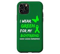 Carcasa para iPhone 11 Pro Kidney Disease I Wear Green For My Boyfriend Ribbon
