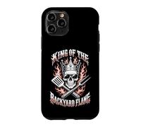 Carcasa para iPhone 11 Pro King of The Backyard Flame se enorgullece de Asar a la Parrilla a la Parrilla con Humor