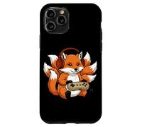Carcasa para iPhone 11 Pro Kitsune Gamer Japonés Vintage Anime Japón Ukiyo-e Retro