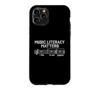 Carcasa para iPhone 11 Pro La alfabetización Musical Importa Me Gusta Comer Cachorros