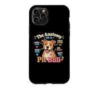 Carcasa para iPhone 11 Pro La anatomía de un Pitbull Funny Pitbulls Pitbull Dog Biology