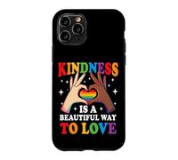 Carcasa para iPhone 11 Pro La bondad es una Hermosa Manera de amar el Orgullo Gay LGBTQ Rainbow