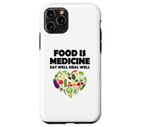 Carcasa para iPhone 11 Pro La Comida es Medicina Comer Bien Sanar Bien Vegano