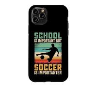 Carcasa para iPhone 11 Pro La Escuela es Importante Pero el fútbol es un Jugador Importante