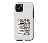 Carcasa para iPhone 11 Pro La música es la Cita de Piano de la Manera Divina