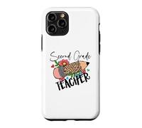 Carcasa para iPhone 11 Pro Lápiz de Leopardo de Segundo Grado para Maestra de Segundo Grado