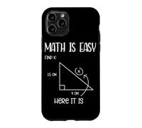 Carcasa para iPhone 11 Pro Las matemáticas Son fáciles Encontrar geometría X Divertido Profesor Matemático