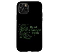 Carcasa para iPhone 11 Pro Leer un Libro Prohibido Libro de Lectura de Rana Nerd Literatura Adicto