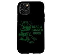 Carcasa para iPhone 11 Pro Leer un Libro Prohibido Libro de Lectura de Rana Nerd Literatura Adicto