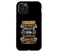 Carcasa para iPhone 11 Pro Legend February 1946 Vintage 80th Birthday Tees Made in 1946