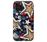 Carcasa para iPhone 11 Pro Leopard Star Evil Eye Ball 8 Kiss Lipstick Y2K Protection