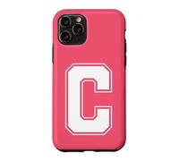 Carcasa para iPhone 11 Pro Letra C Big Bold Capital Varsity Alfabeto Monograma
