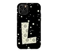 Carcasa para iPhone 11 Pro Letra Celestial L Sol Luna Alfabeto Vintage