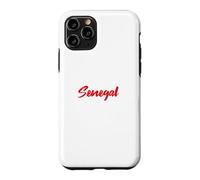 Carcasa para iPhone 11 Pro Letters Word Senegal en Cute Red Fuente
