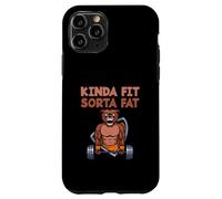 Carcasa para iPhone 11 Pro Levantamiento de Pesas Fitness Entrenamiento Divertido Un Poco Fit Sorta Fat